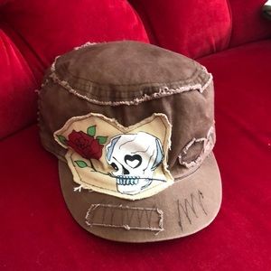 Brown Patch Hat